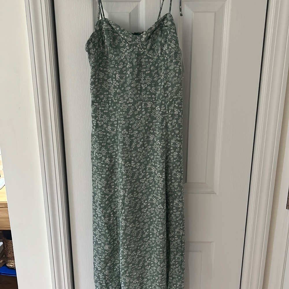 Floral tank top tie dress